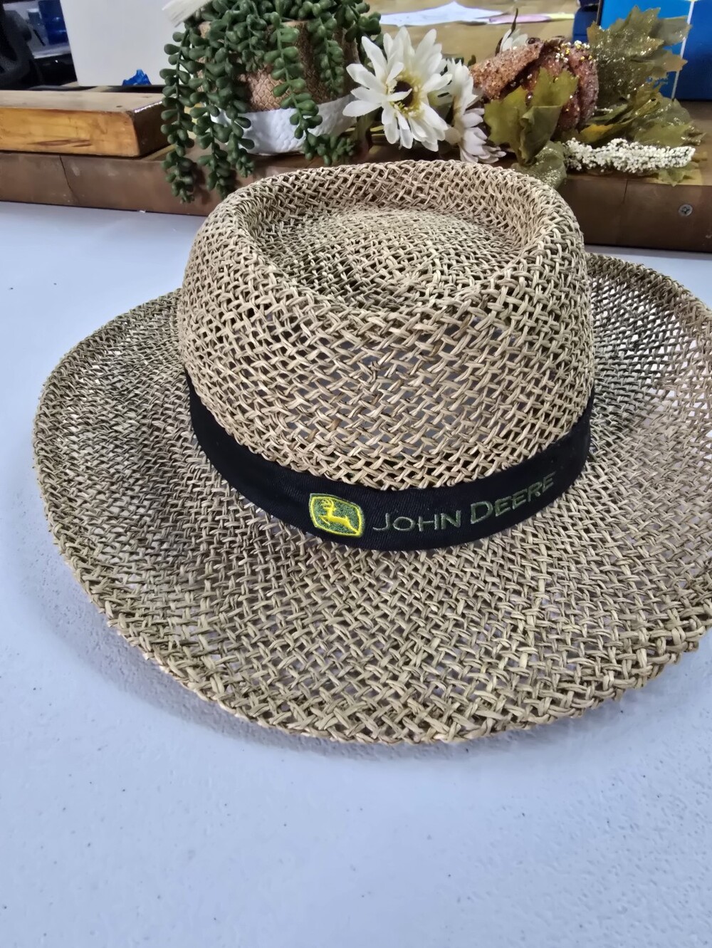 John Deere Straw Hat